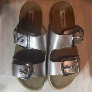 Silver Steve Madden shoes